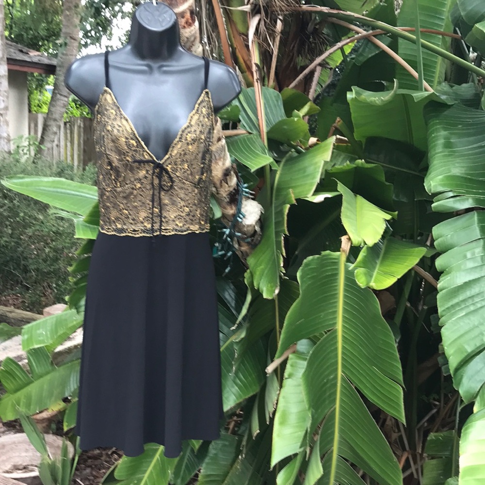 Lace slip dress